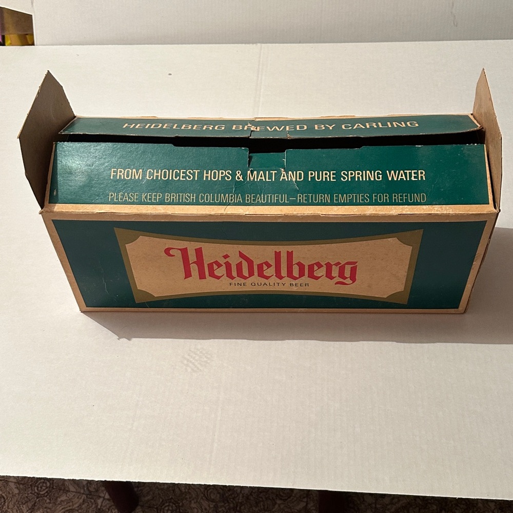 Heidelberg Beer Bottles Set of 5 & Carton - Picture 4 of 10
